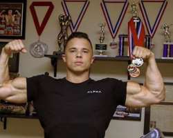 He is a fitness freak and started bodybuilding at the age of only fourteen. He has won various awards for bodybuilding.
